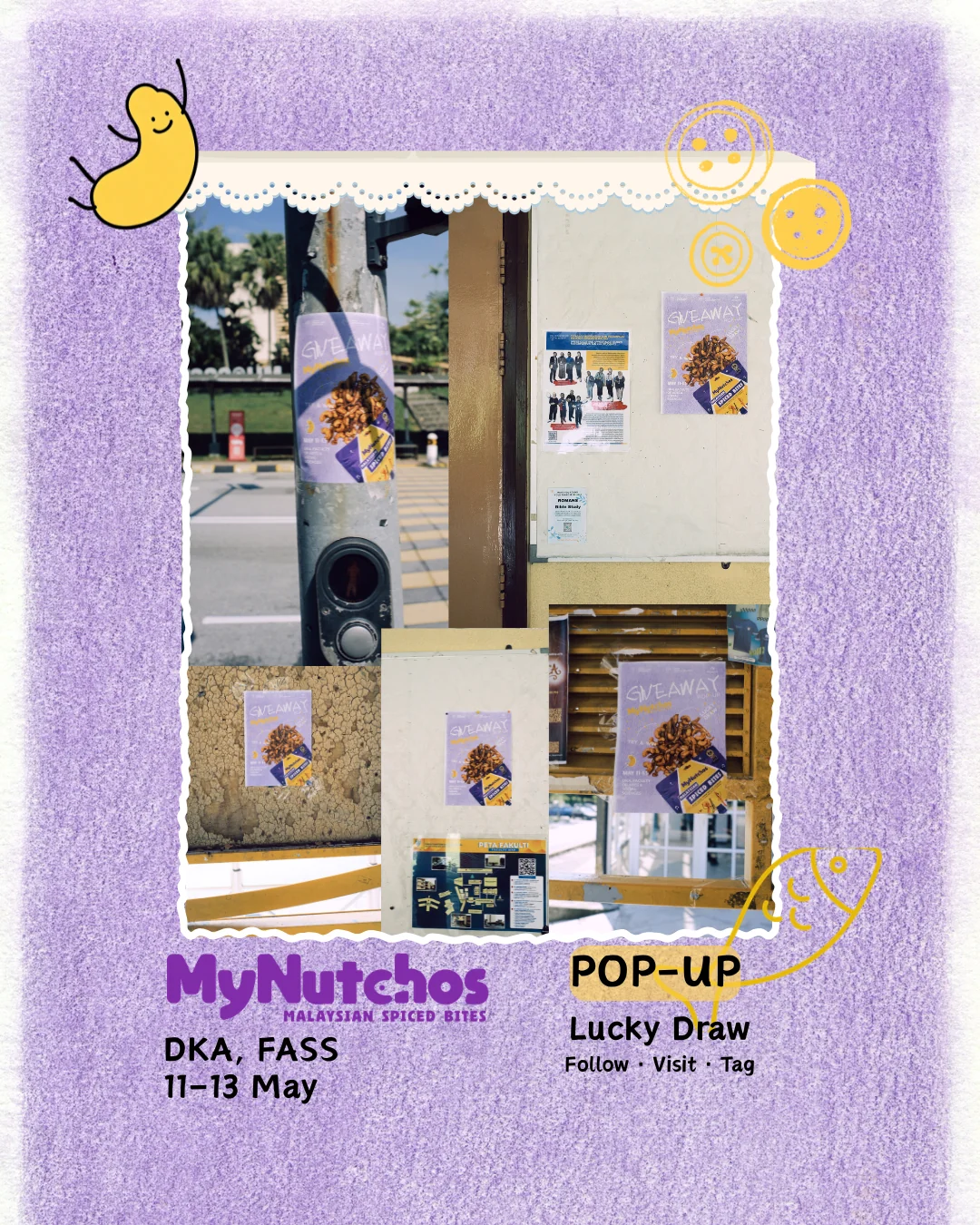MyNutchos pop-up campaign poster